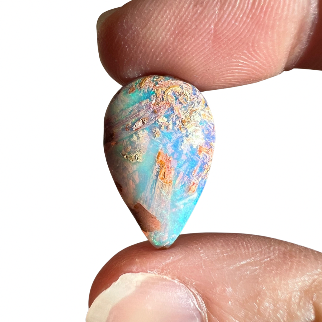 6.26 Ct teardrop wood replacement opal