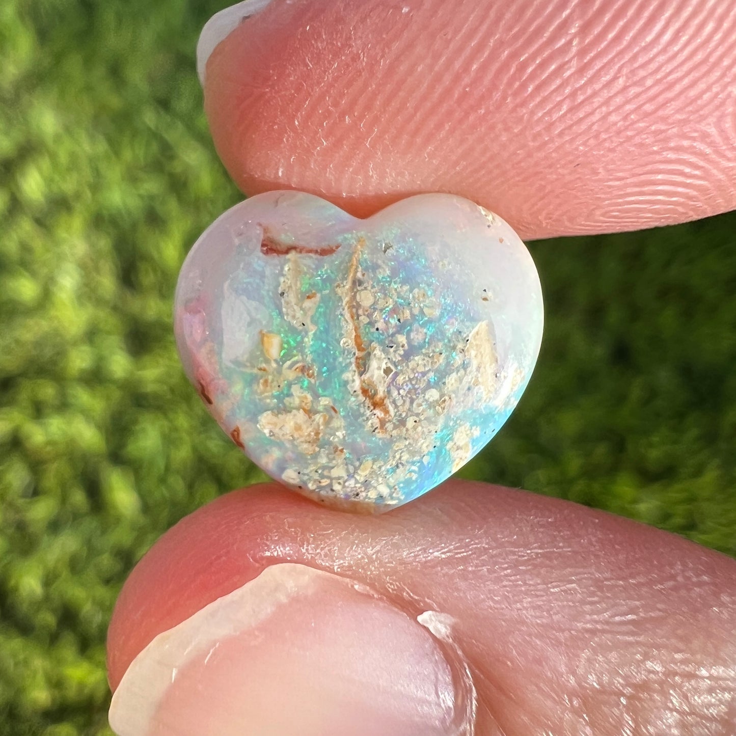 4.28 Ct wood replacement heart opal