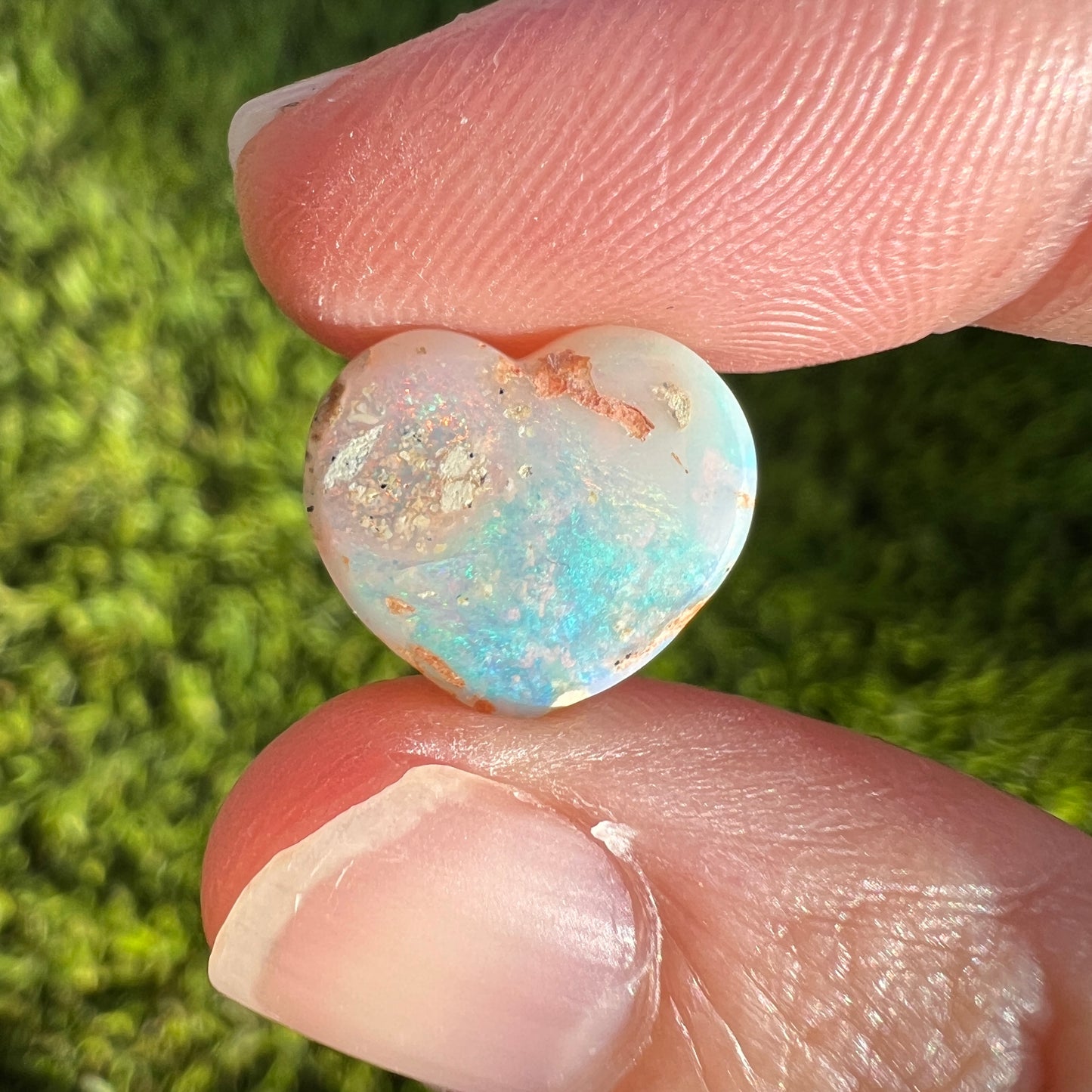 4.28 Ct wood replacement heart opal