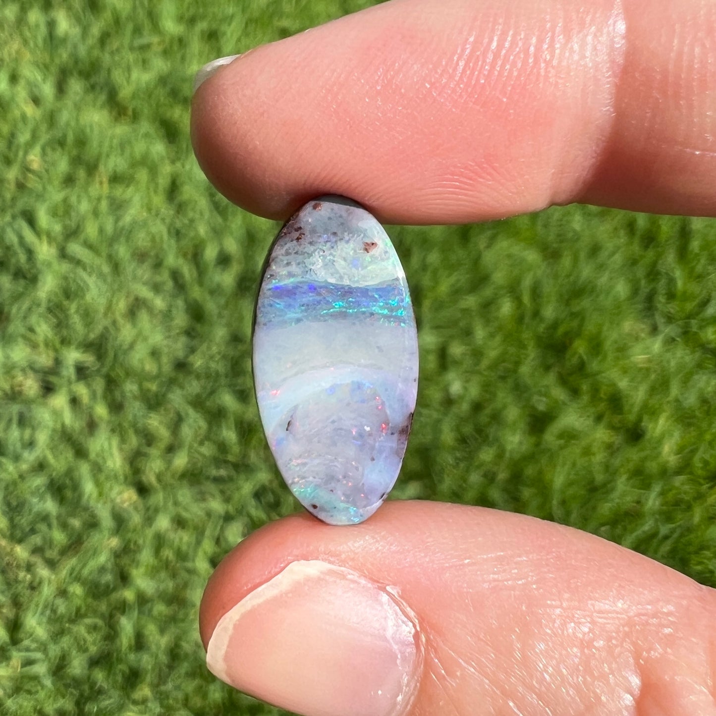 6.11 Ct oval boulder opal