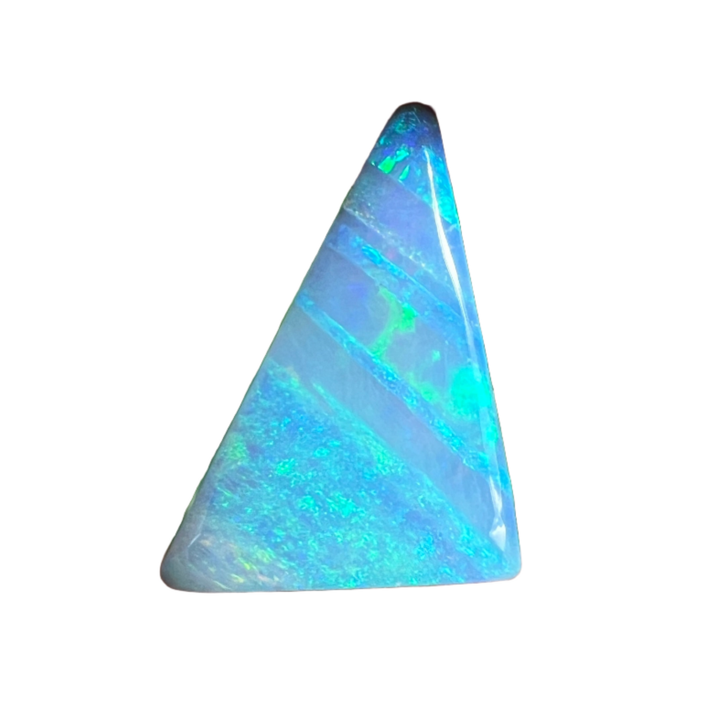 3.91 Ct sea green stripy boulder opal