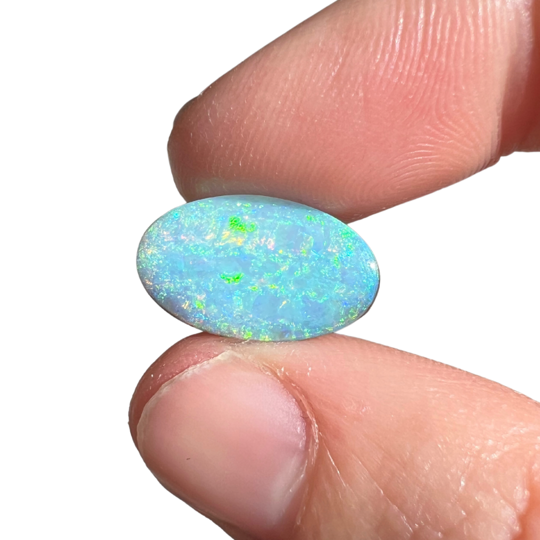 5.68 Ct pink and green pastel boulder opal