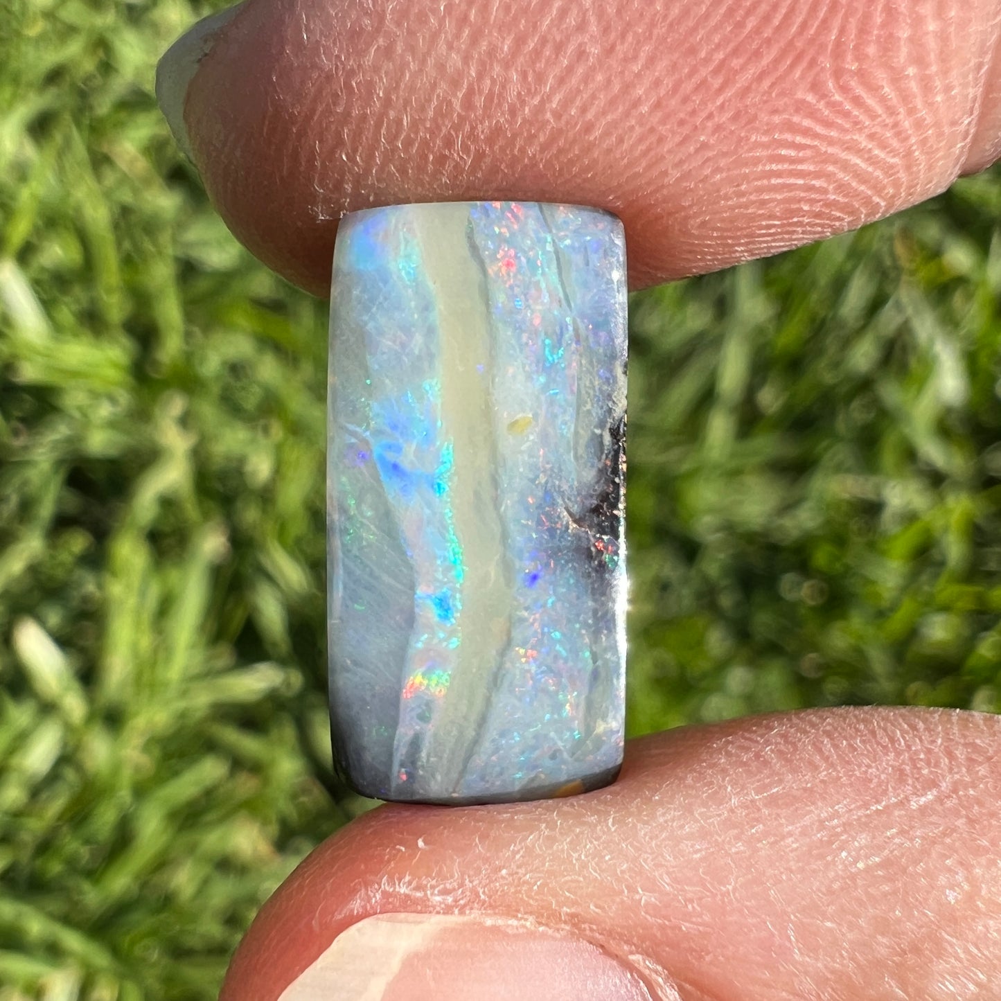 5.57 Ct rectangle boulder opal