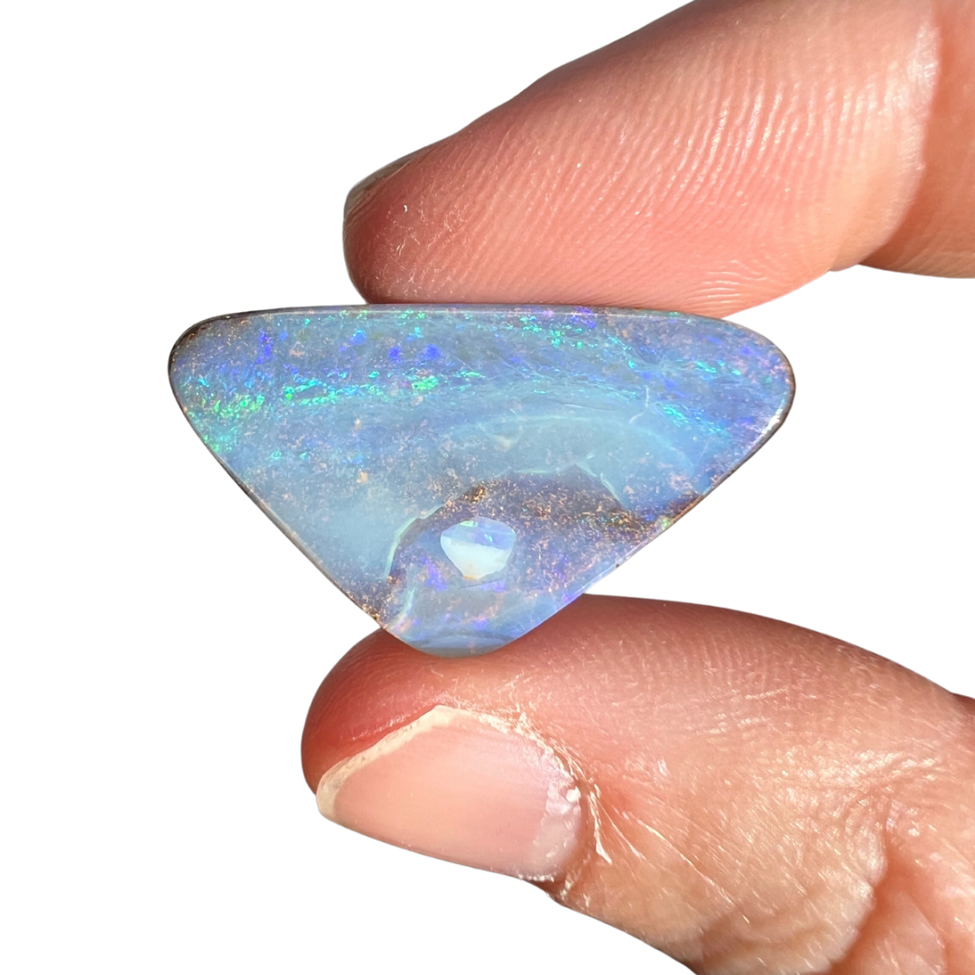 14.04 Ct large triangle boulder opal