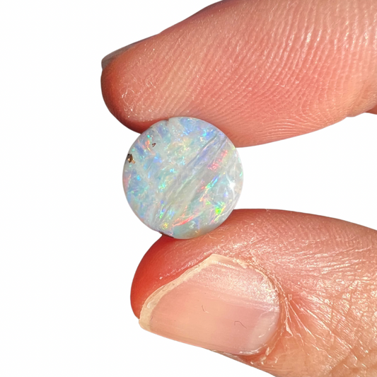 2.76 Ct small round pastel boulder opal