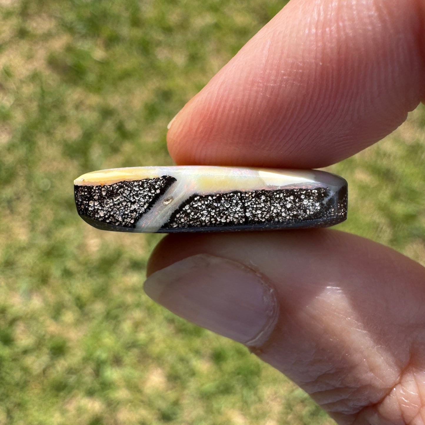 21.38 Ct large rectangle boulder opal