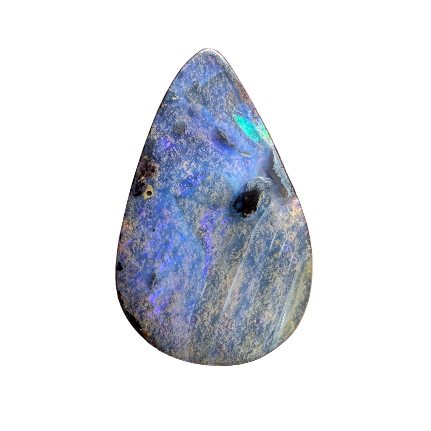 16.97 Ct large teardrop boulder opal