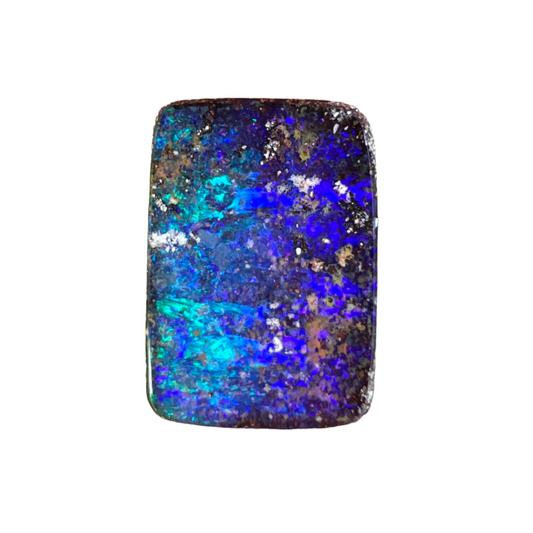 7.54 Ct purple and green boulder opal