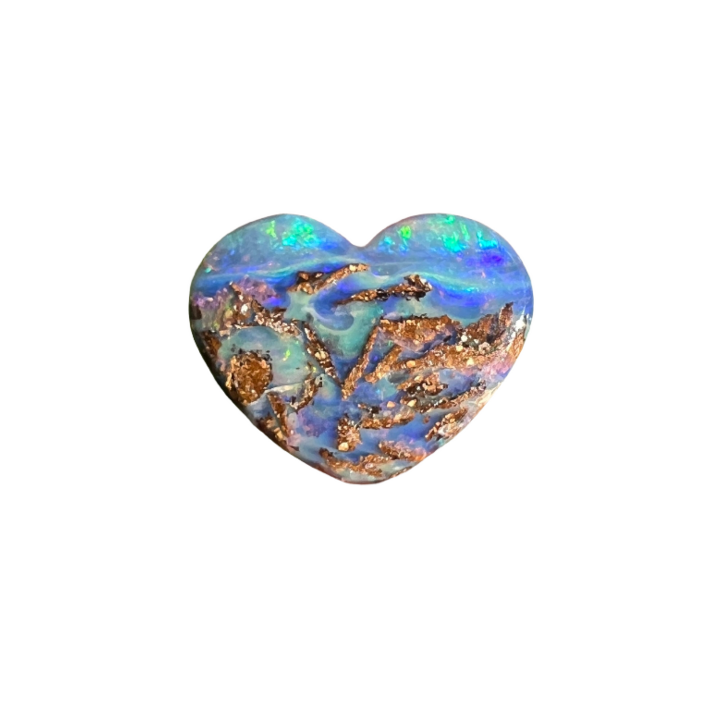 2.43 Ct small boulder opal heart