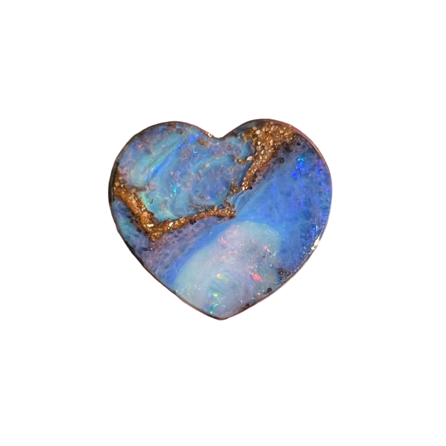 3.98 Ct boulder opal heart