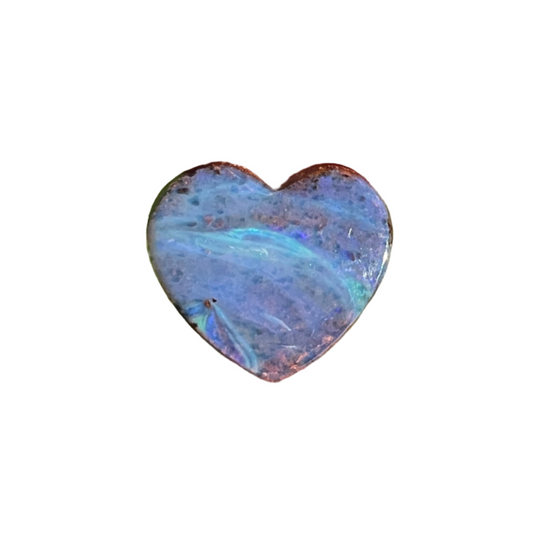 2.71 Ct boulder opal heart