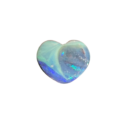 1.54 Ct boulder opal heart