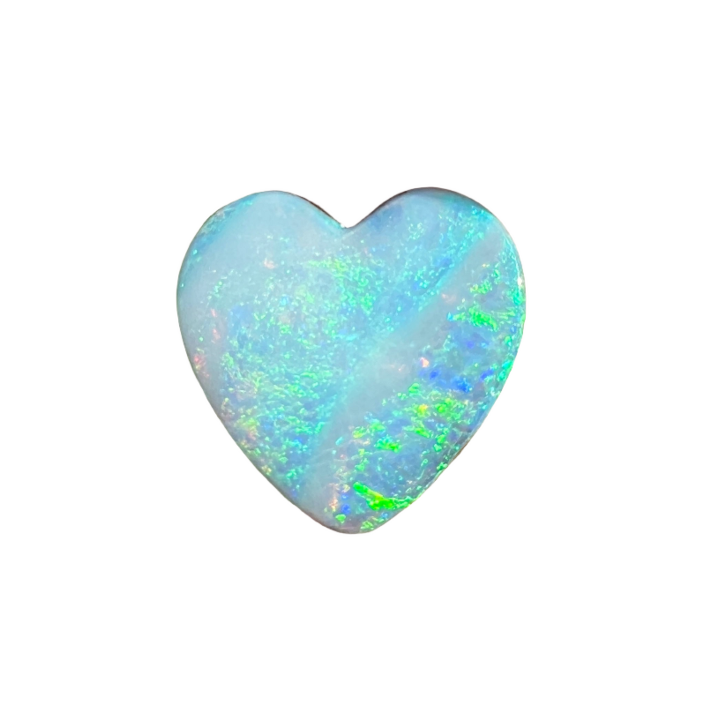 4.33 Ct sea green heart boulder opal