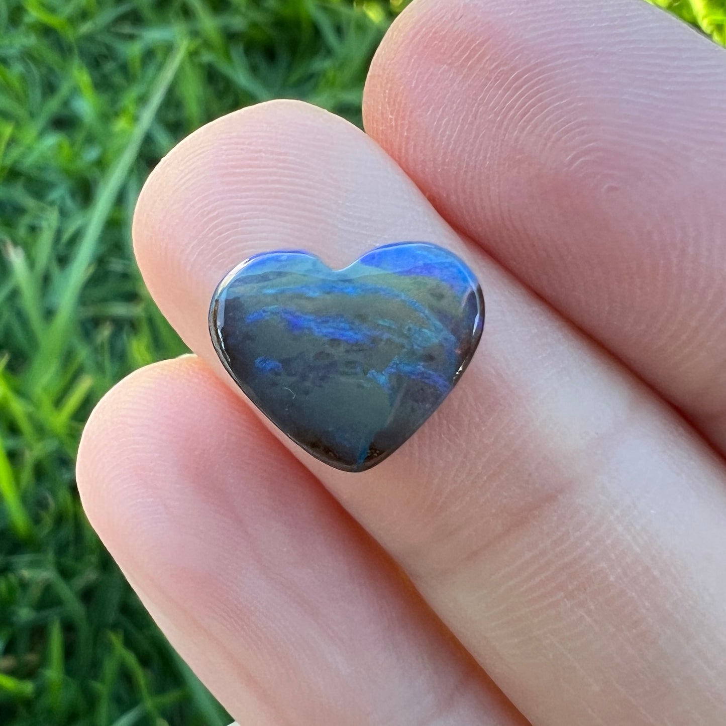 2.75 Ct boulder opal heart