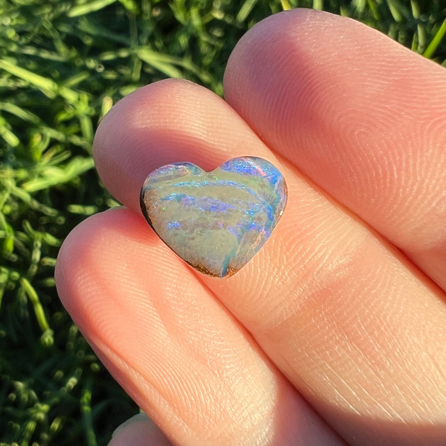 2.75 Ct boulder opal heart