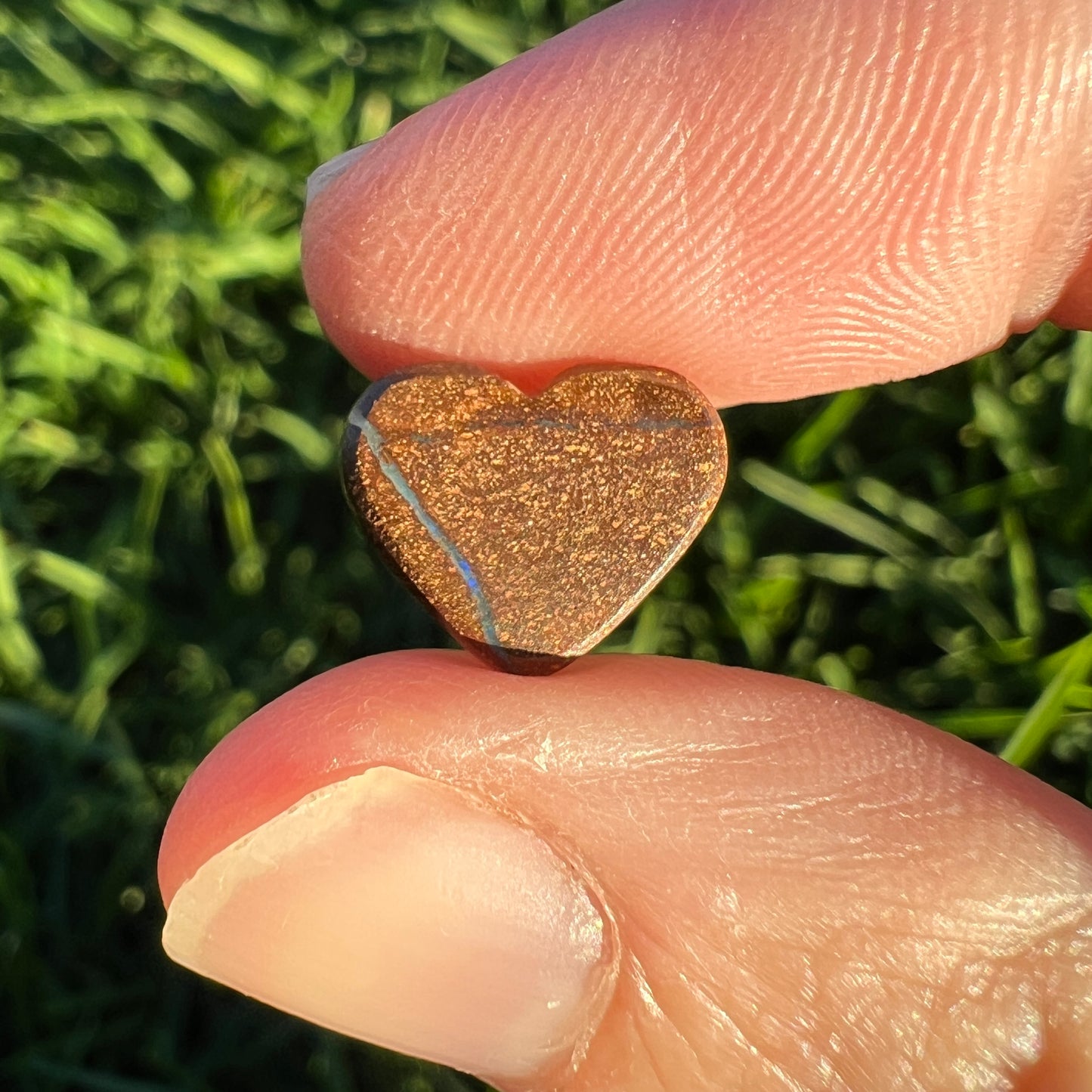 2.75 Ct boulder opal heart