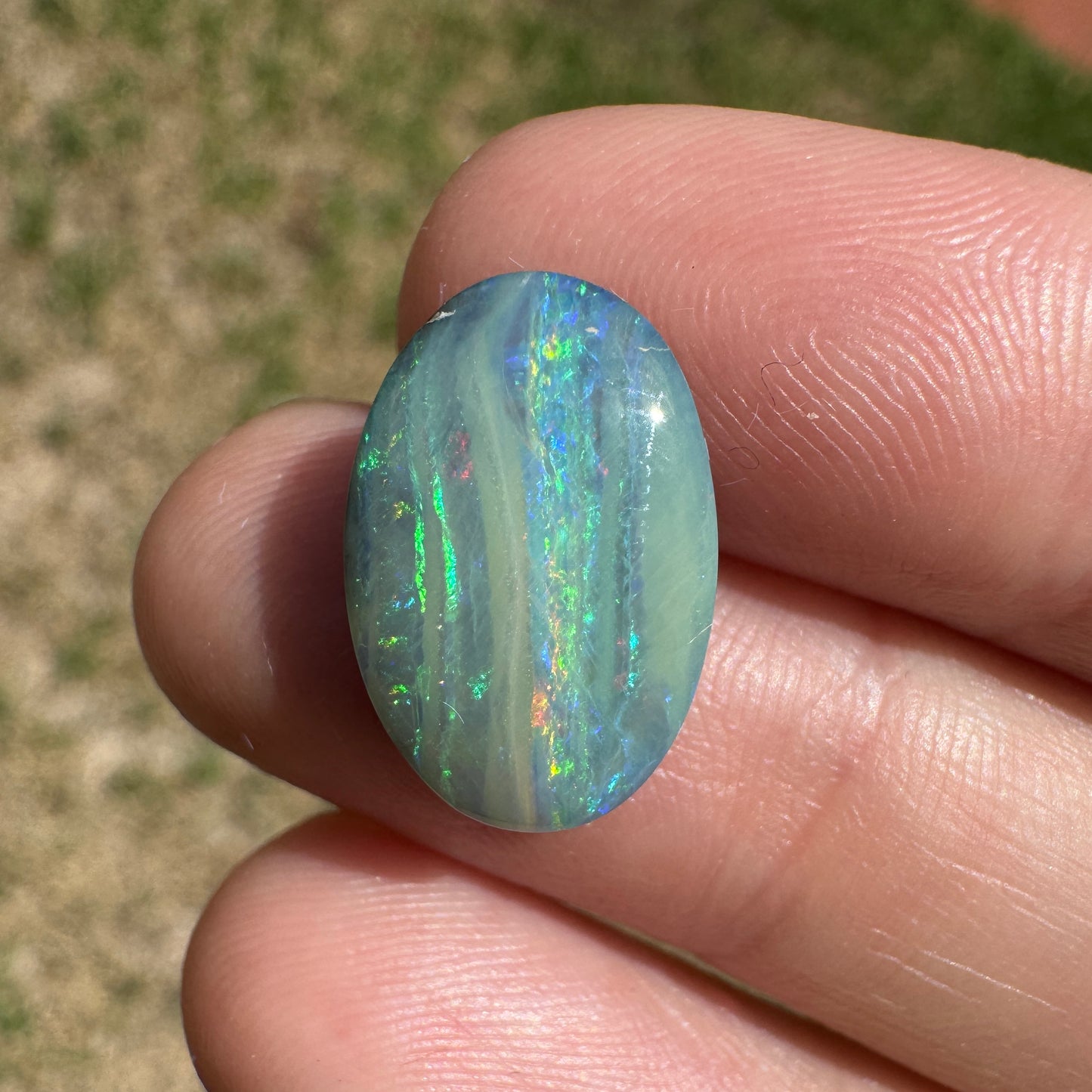 5.32 Ct oval boulder opal - Broken River Mining