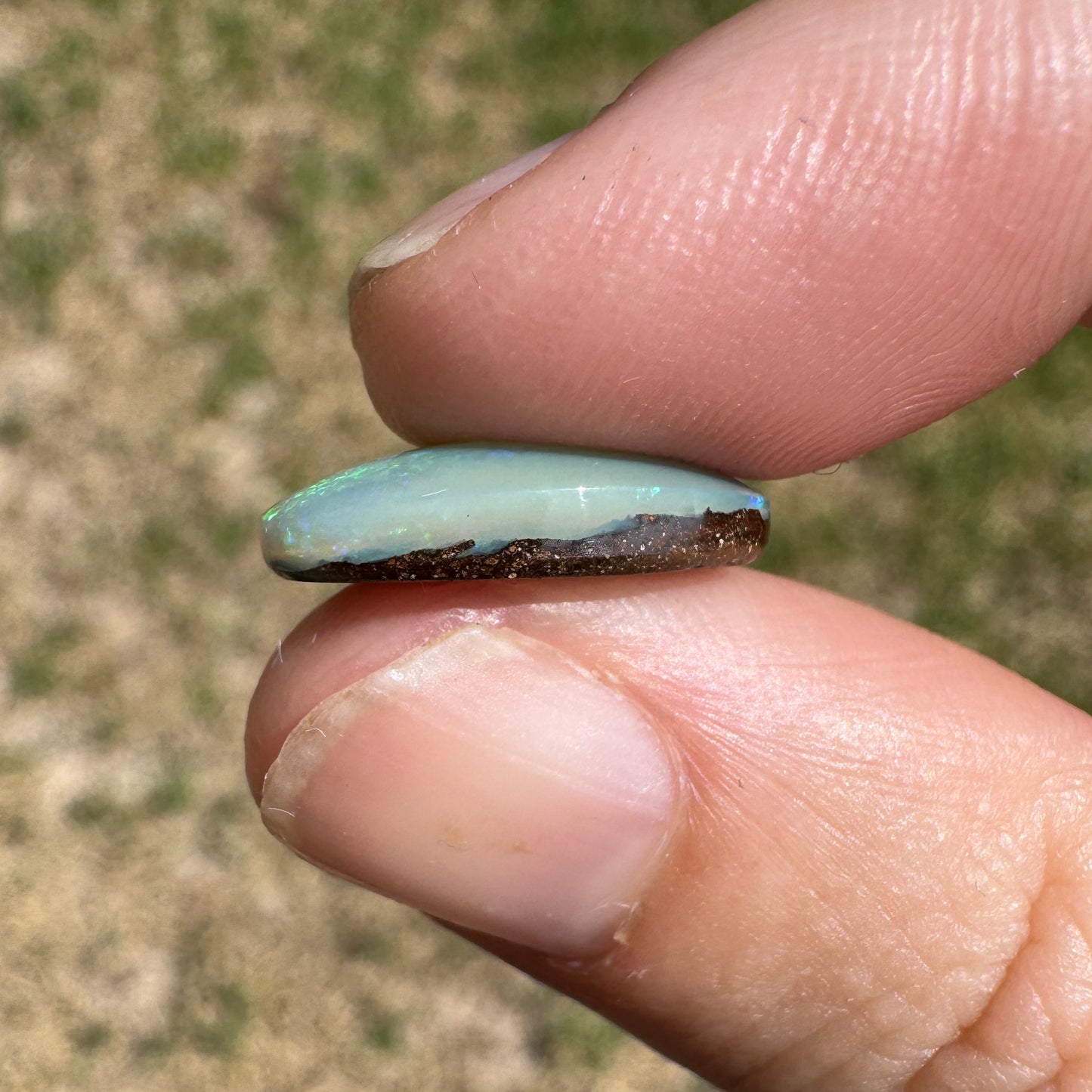 5.32 Ct oval boulder opal - Broken River Mining