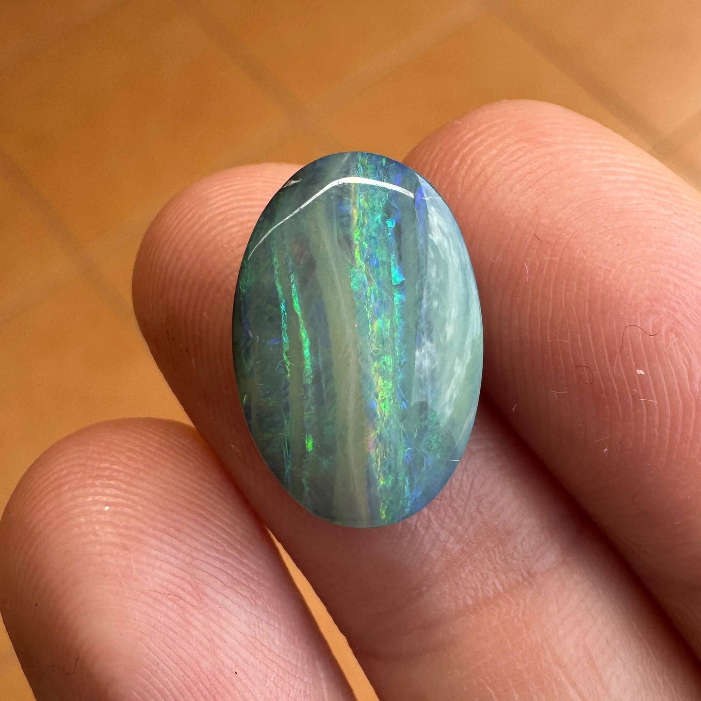 5.32 Ct oval boulder opal - Broken River Mining