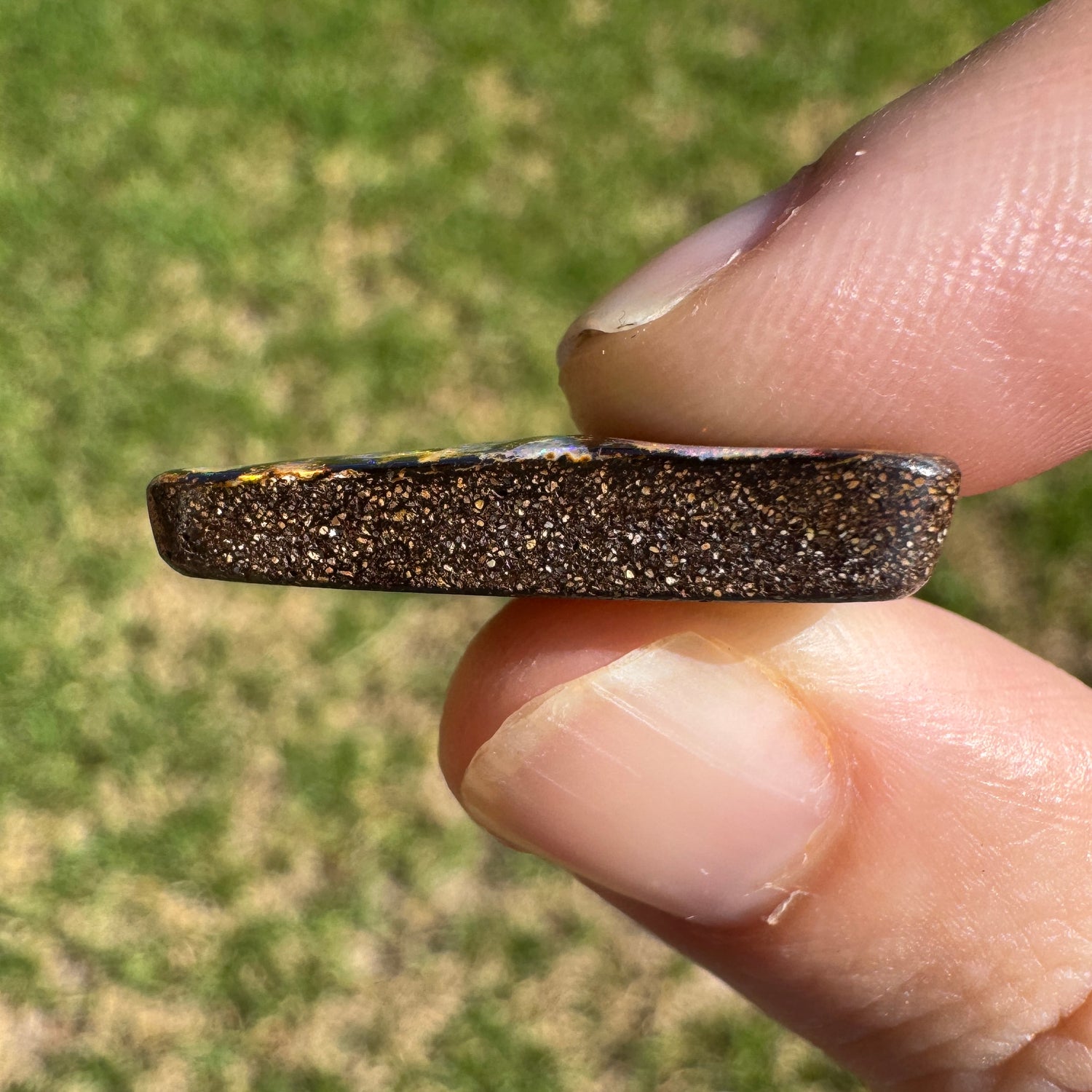 16.61 Ct colourful matrix boulder opal - Broken River Mining