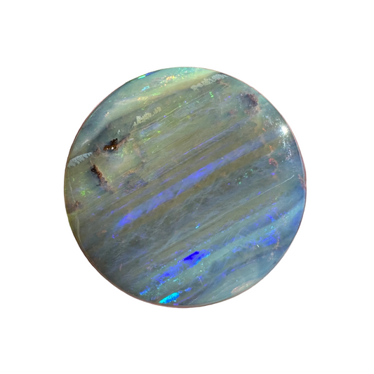 16.42 Ct striped circle boulder opal - Broken River Mining