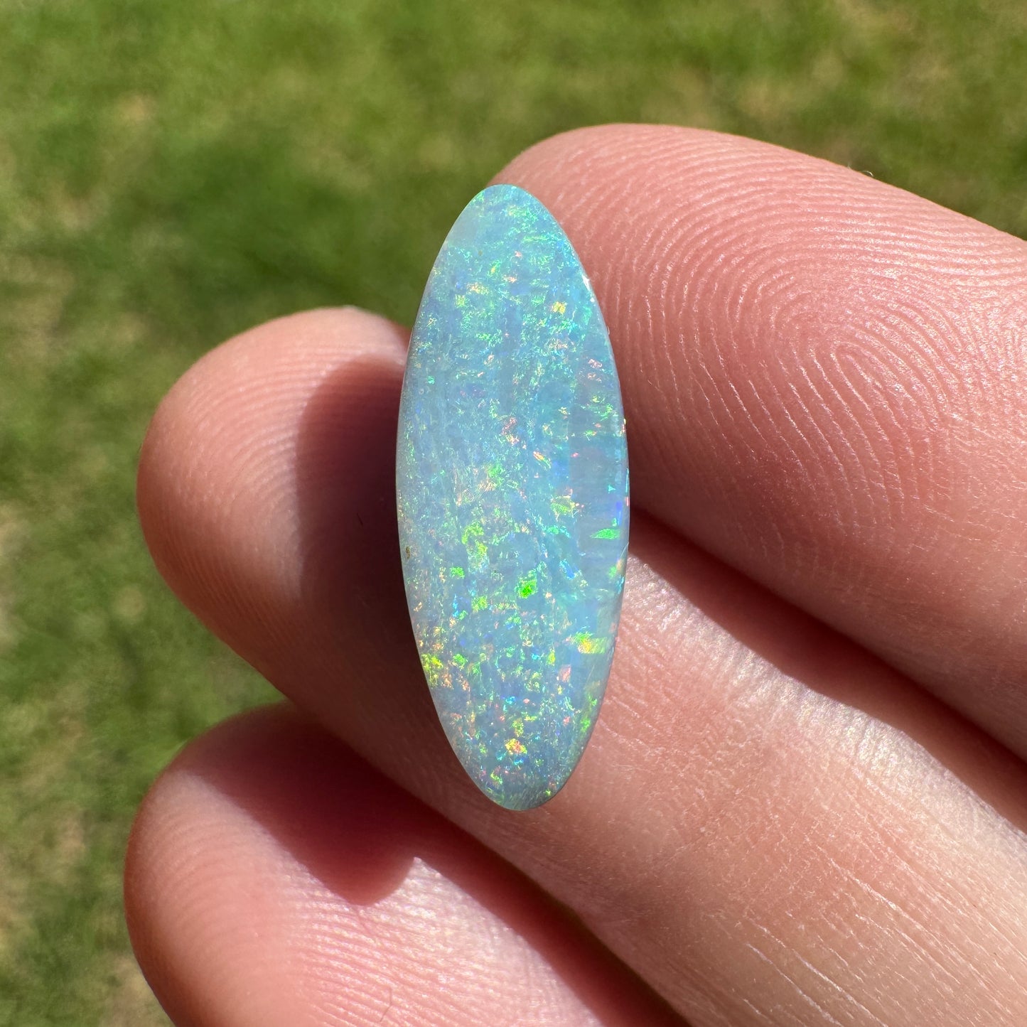 4.74 Ct marquise-shaped boulder opal - Broken River Mining