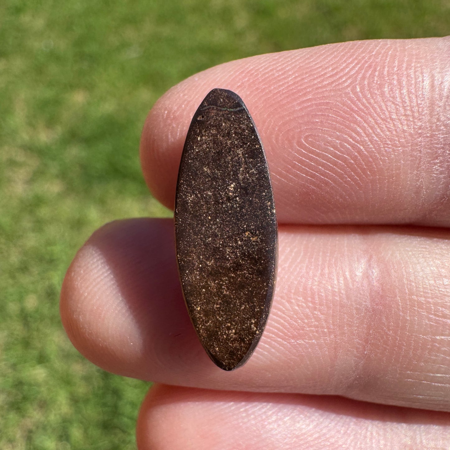 4.74 Ct marquise-shaped boulder opal - Broken River Mining