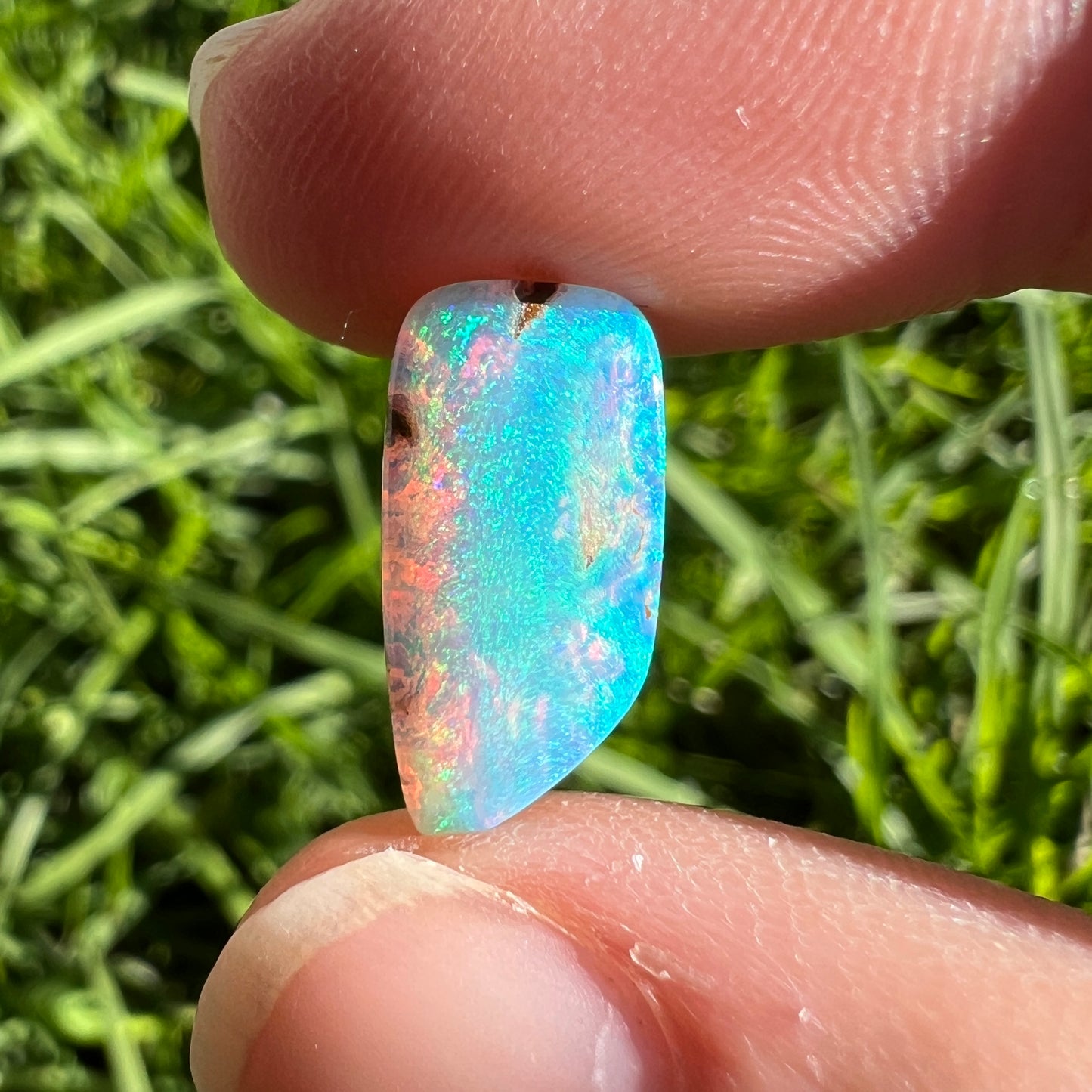 3.49 Ct bright green wood replacement opal