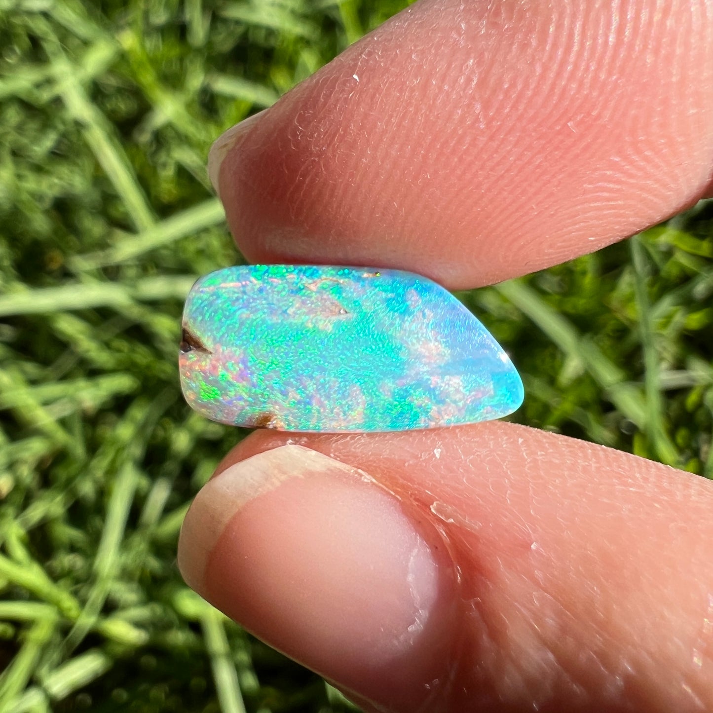 3.49 Ct bright green wood replacement opal