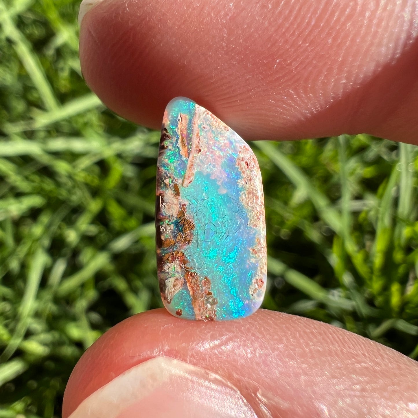 3.49 Ct bright green wood replacement opal