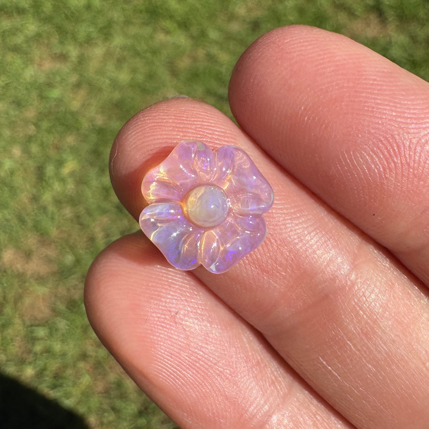 2.38 Ct carved flower opal