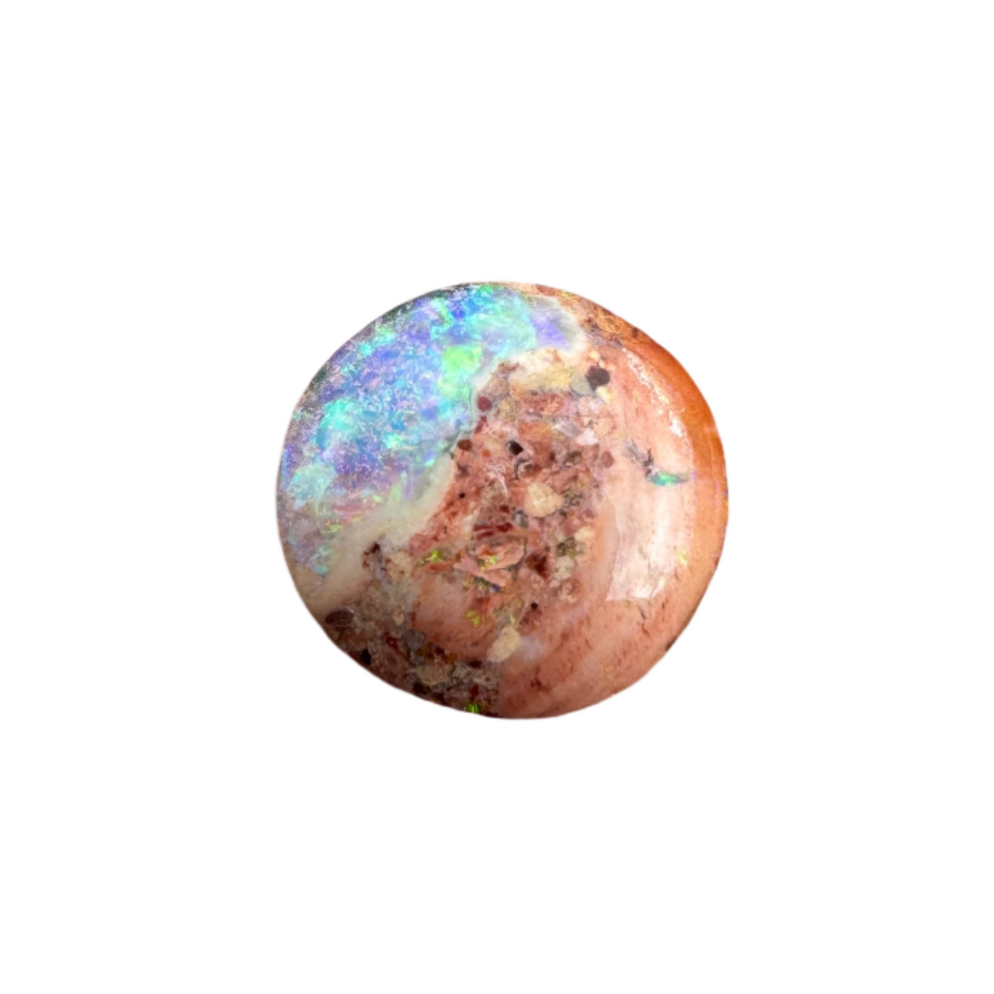 1.22 Ct extra small circle wood replacement opal