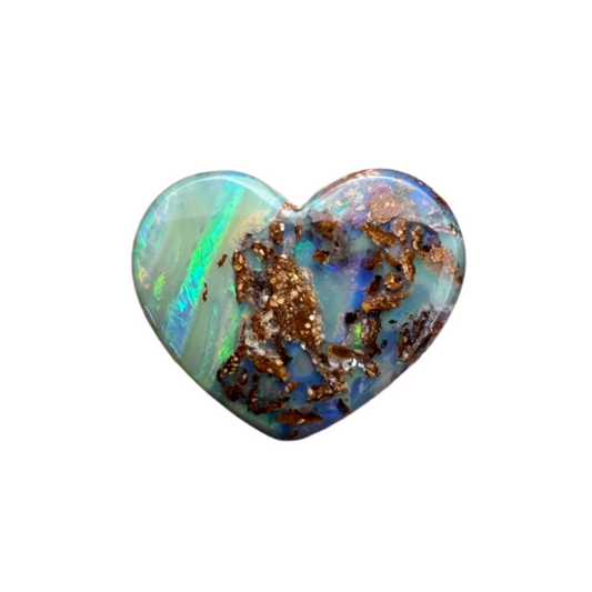 2.96 Ct small heart boulder opal
