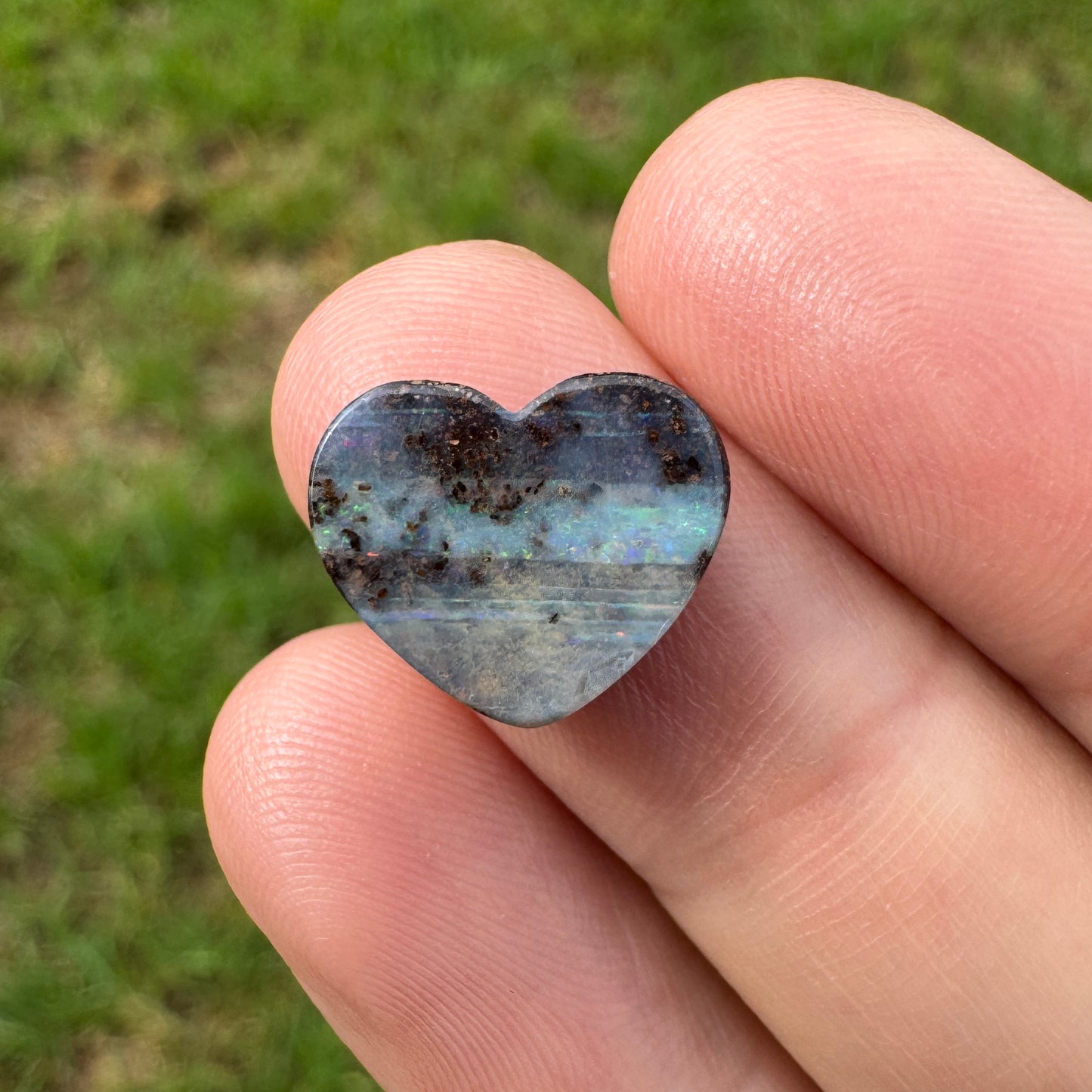 3.36 Ct heart boulder opal