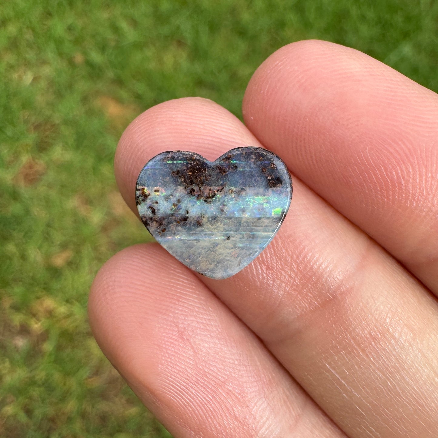 3.36 Ct heart boulder opal