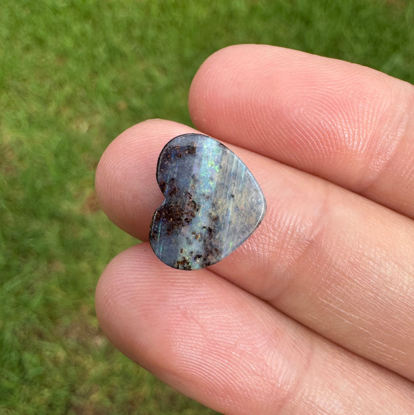 3.36 Ct heart boulder opal