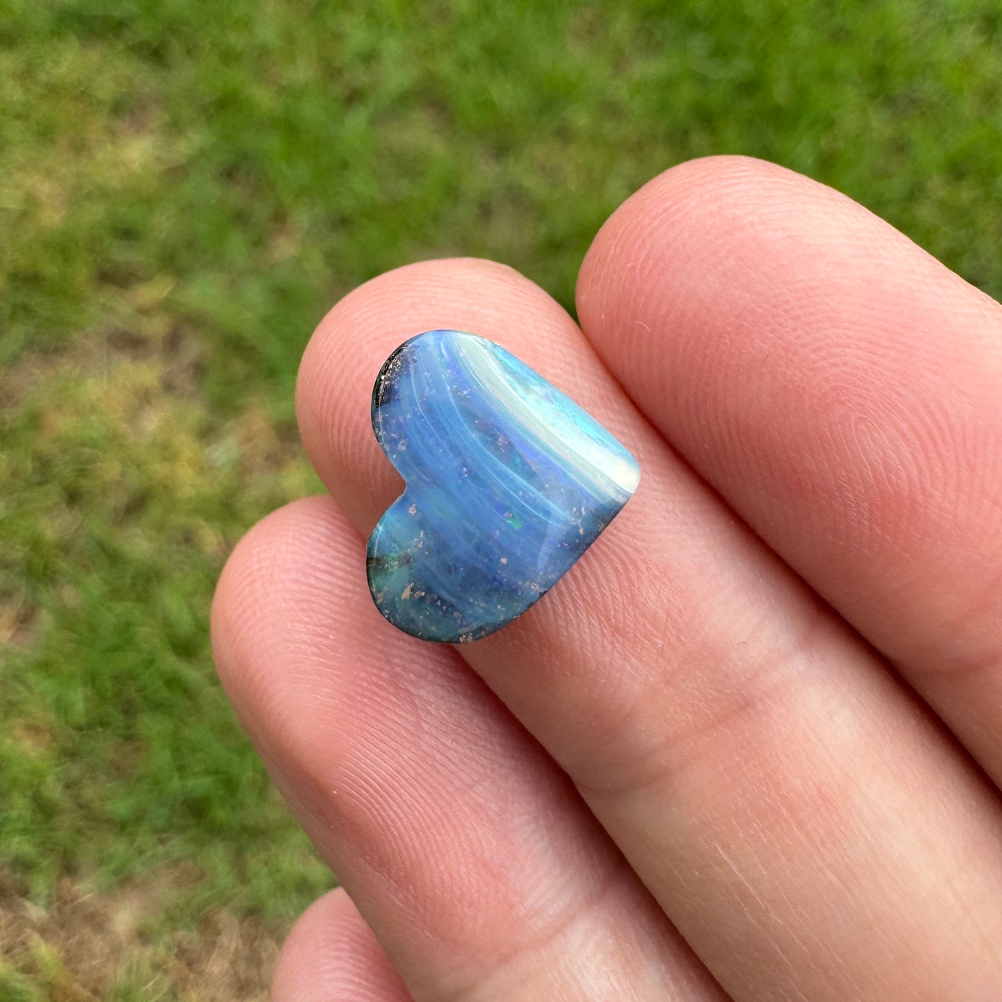3.31 Ct small heart boulder opal
