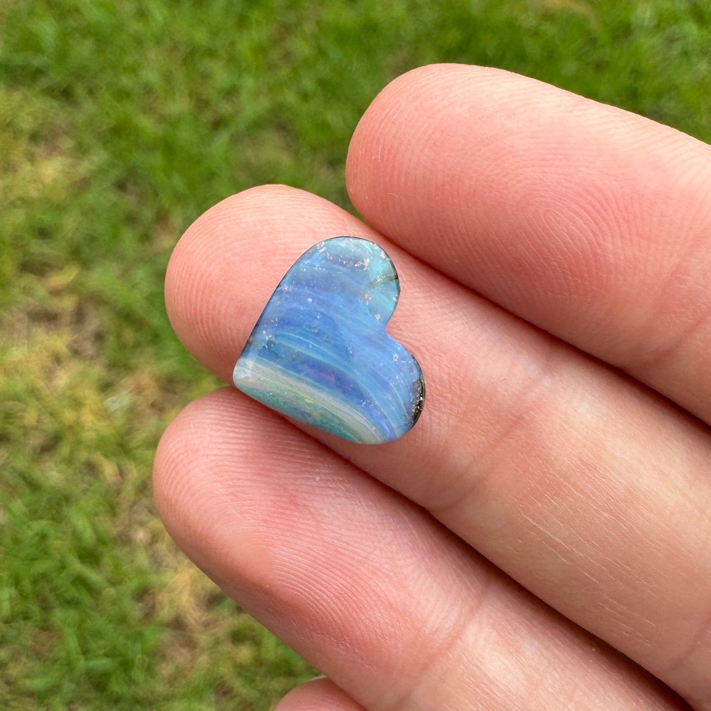 3.31 Ct small heart boulder opal
