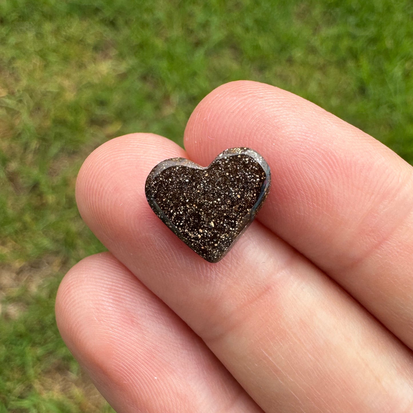 3.31 Ct small heart boulder opal