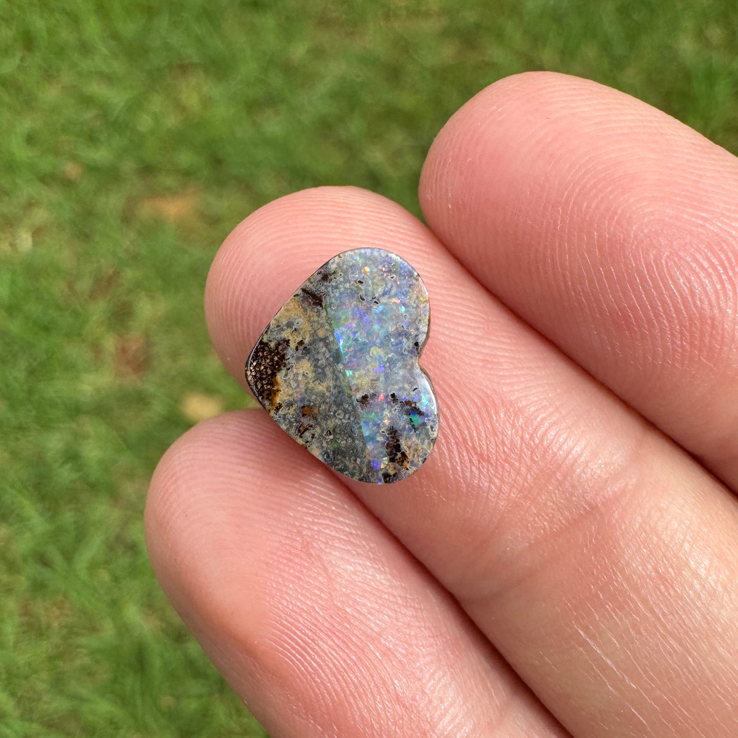 2.21 Ct small heart boulder opal