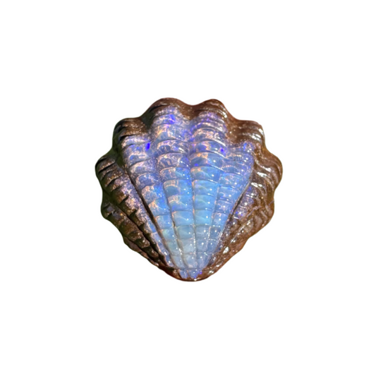9.28 Ct fan shell boulder opal carving