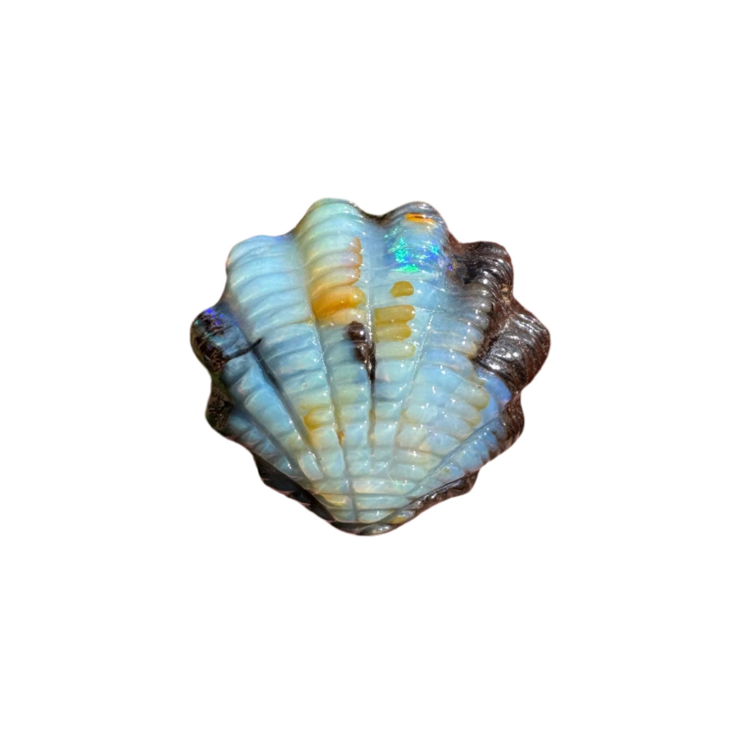 7.36 Ct fan shell boulder opal