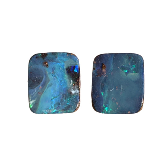 2.57 Ct small boulder opal pair