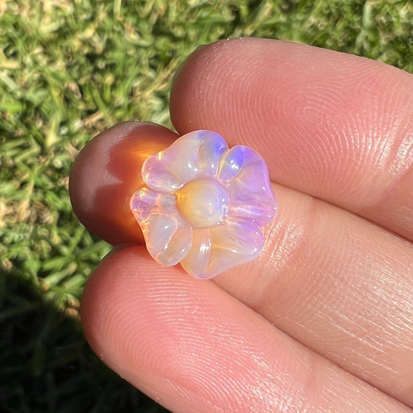 3.31 Ct carved flower opal