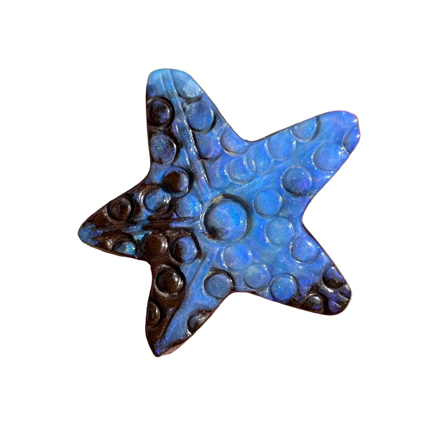 8.01 Ct starfish boulder opal carving