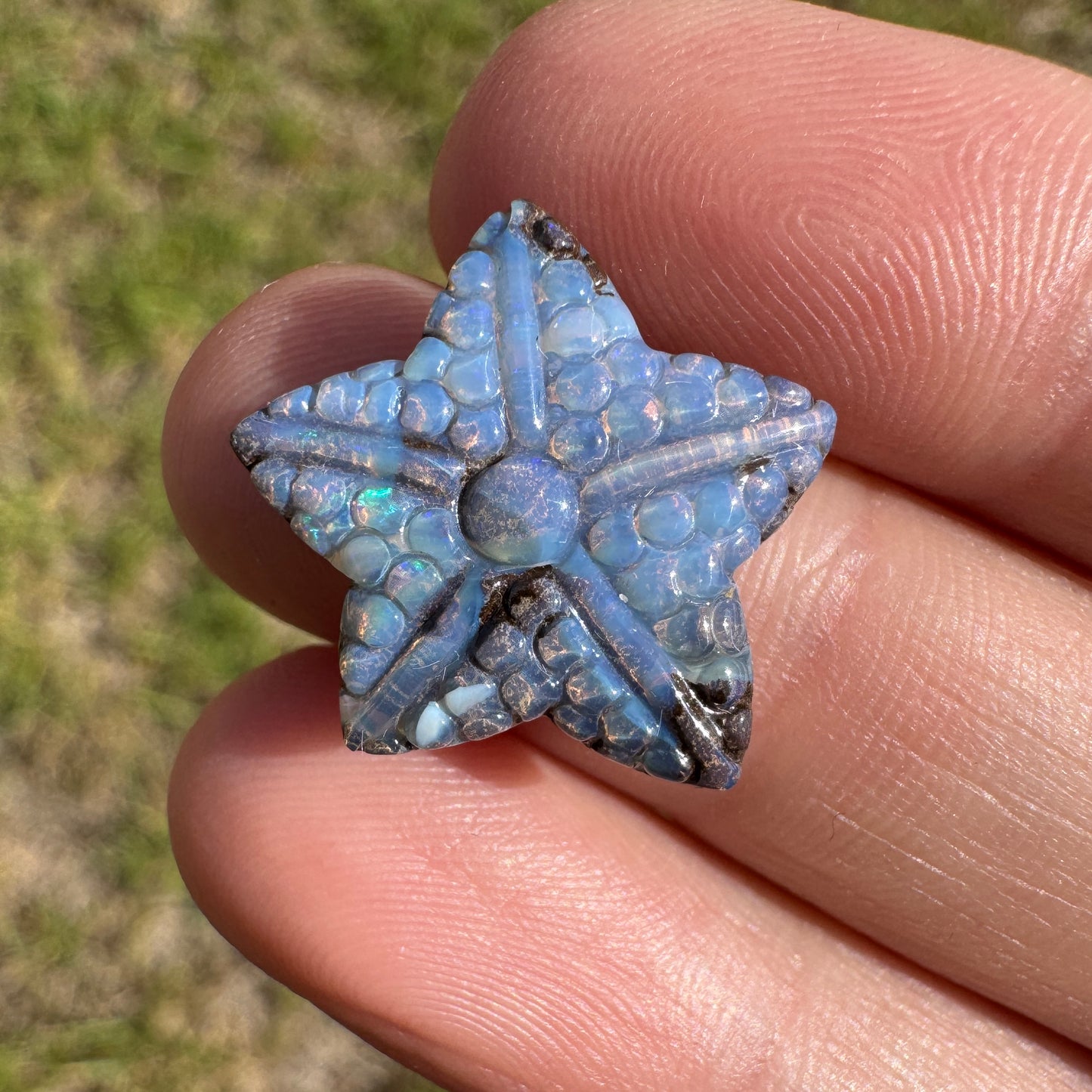 8.54 Ct starfish boulder opal carving