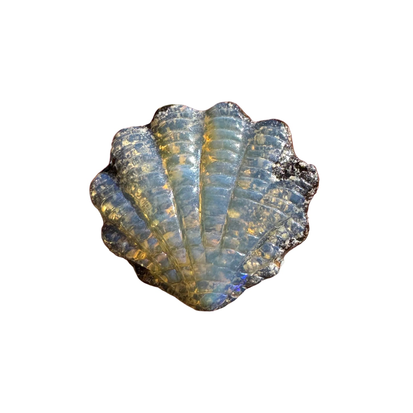 4.58 Ct shell boulder opal carving