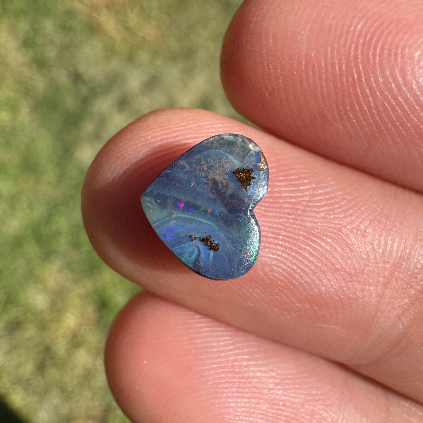 1.20 Ct extra small heart boulder opal