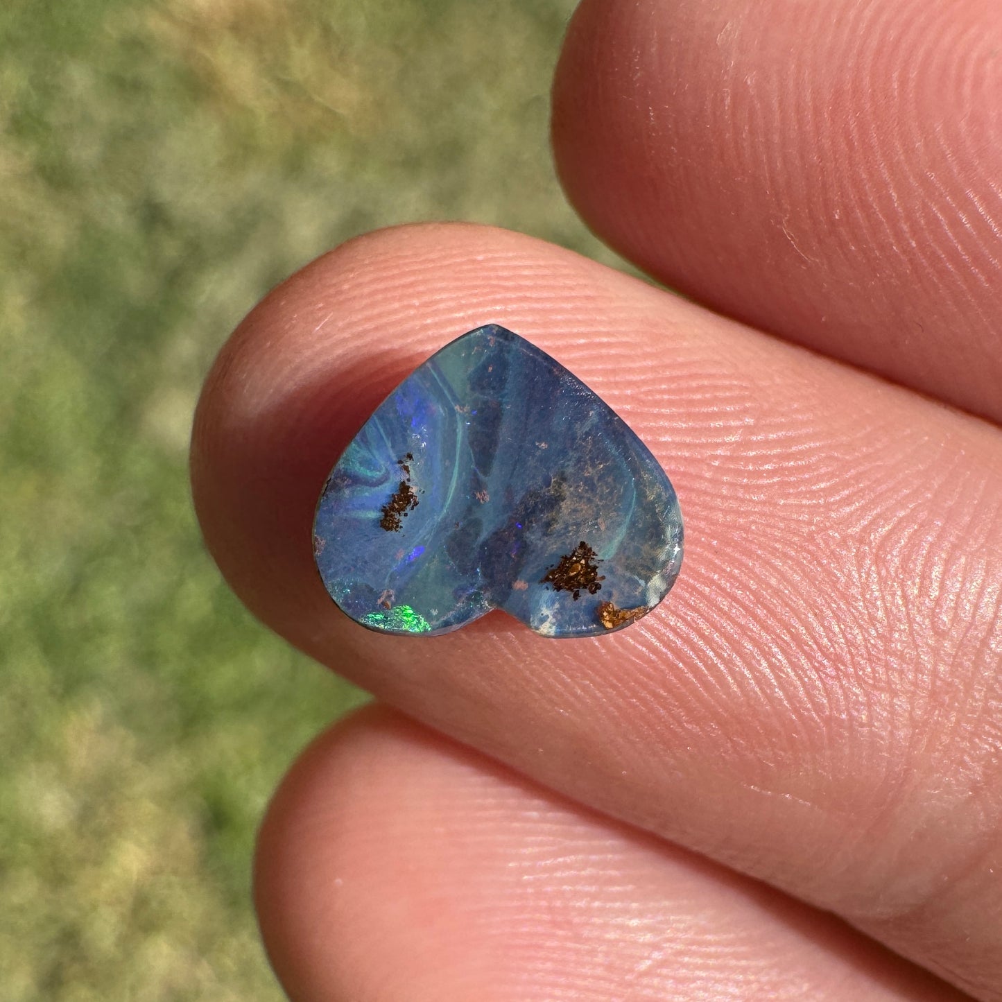 1.20 Ct extra small heart boulder opal
