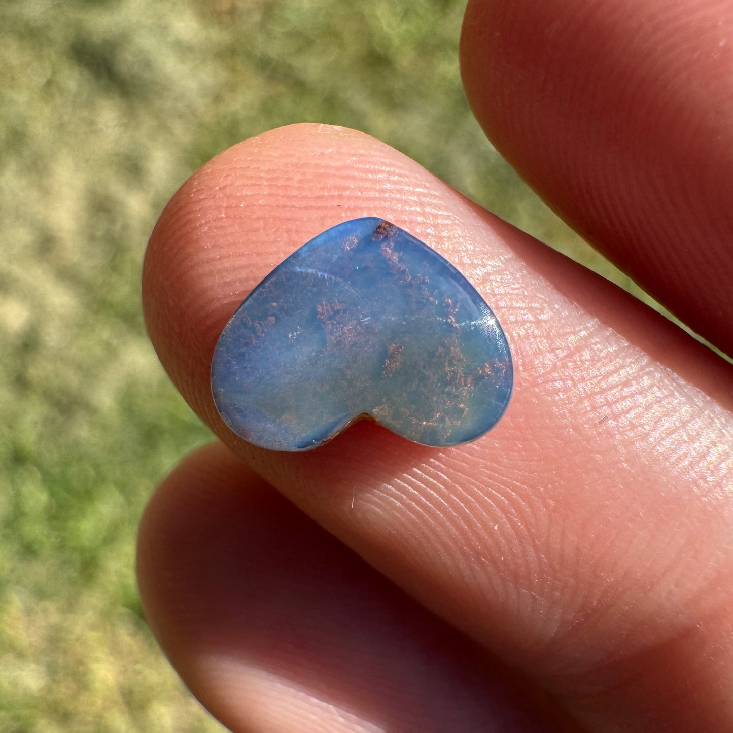 1.50 Ct extra small heart boulder opal